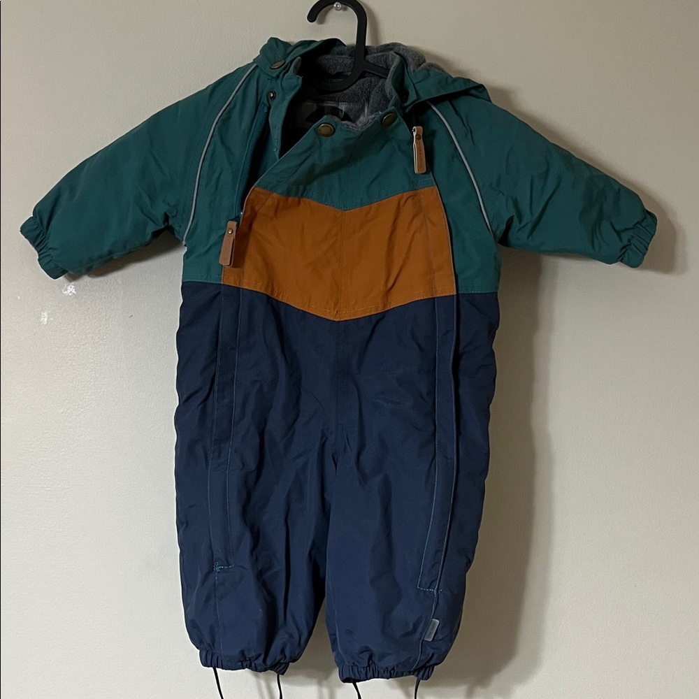 Kids' Green and Blue Snowsuit